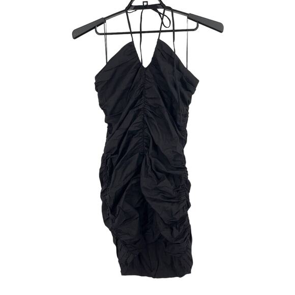 WAYF dress Beverly Halter short minidress black X-Large XL - Picture 1 of 4